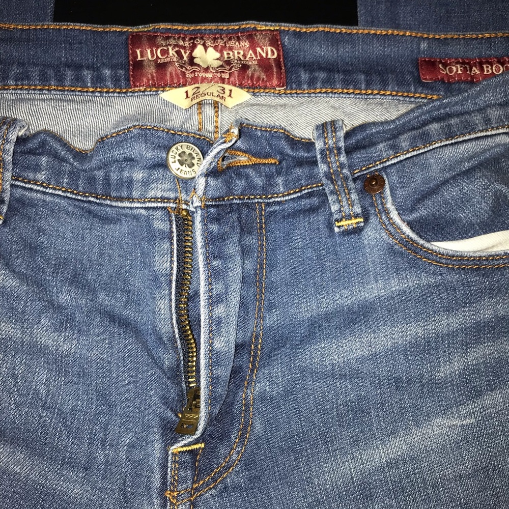 Size 12/31 Lucky Brand Sofia Boot jeans